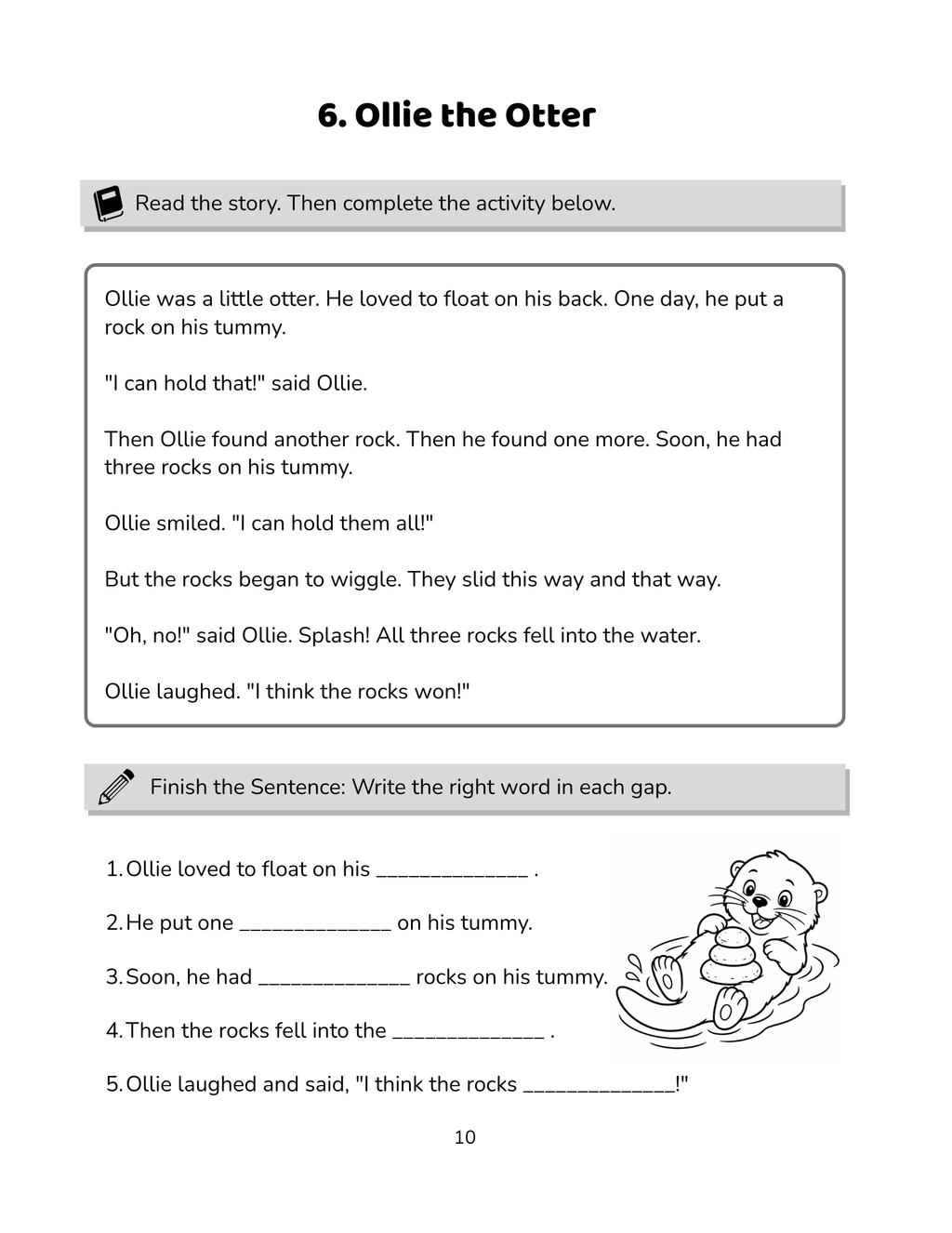 Read. Think. Understand. Short Stories and Activities for Grade 1