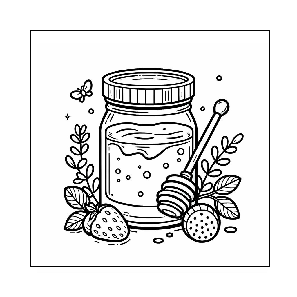 Food & Drink Coloring Book