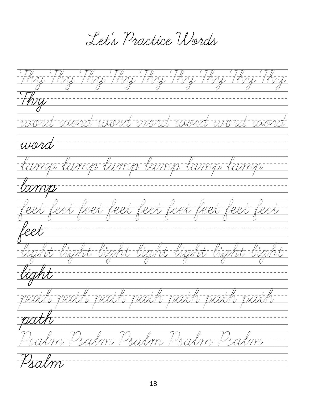 Bible Cursive Handwriting: Alphabet, Words, Verses for Ages 8+