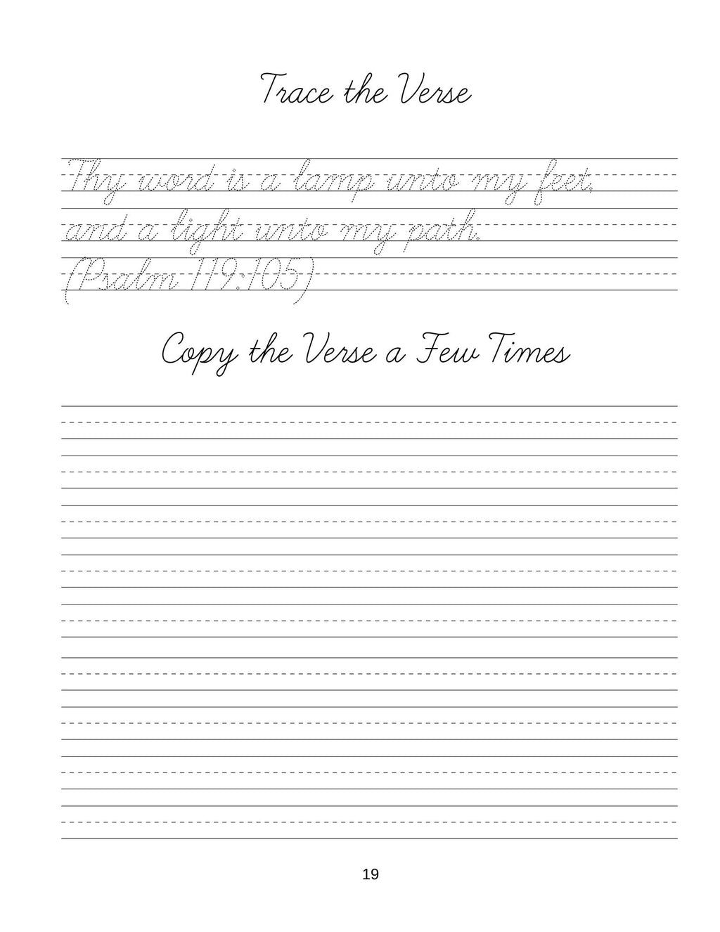 Bible Cursive Handwriting: Alphabet, Words, Verses for Ages 8+