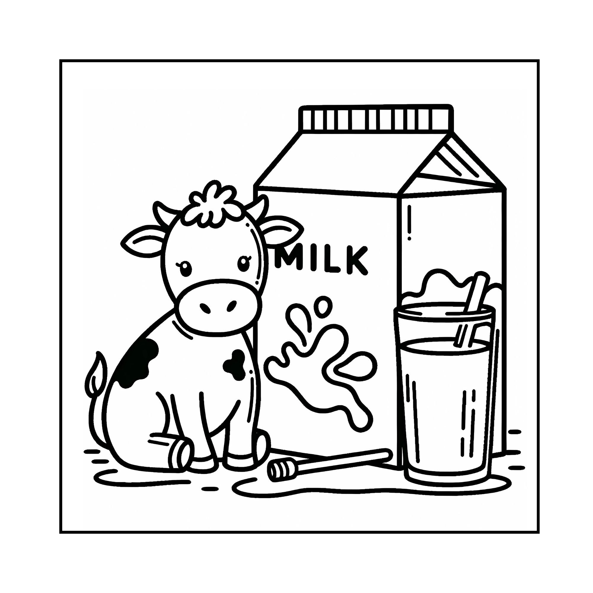 Food & Drink Coloring Book