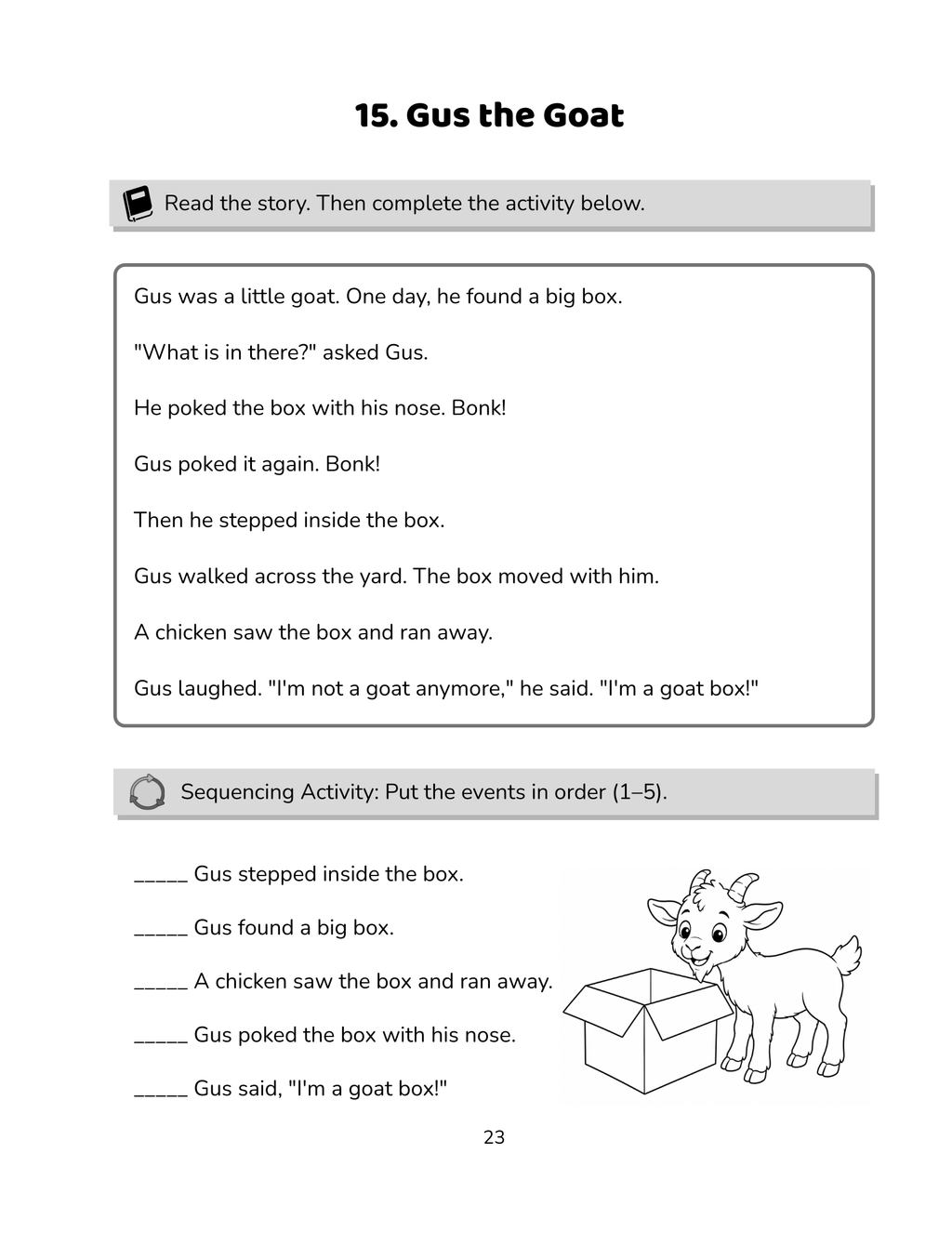 Read. Think. Understand. Short Stories and Activities for Grade 1