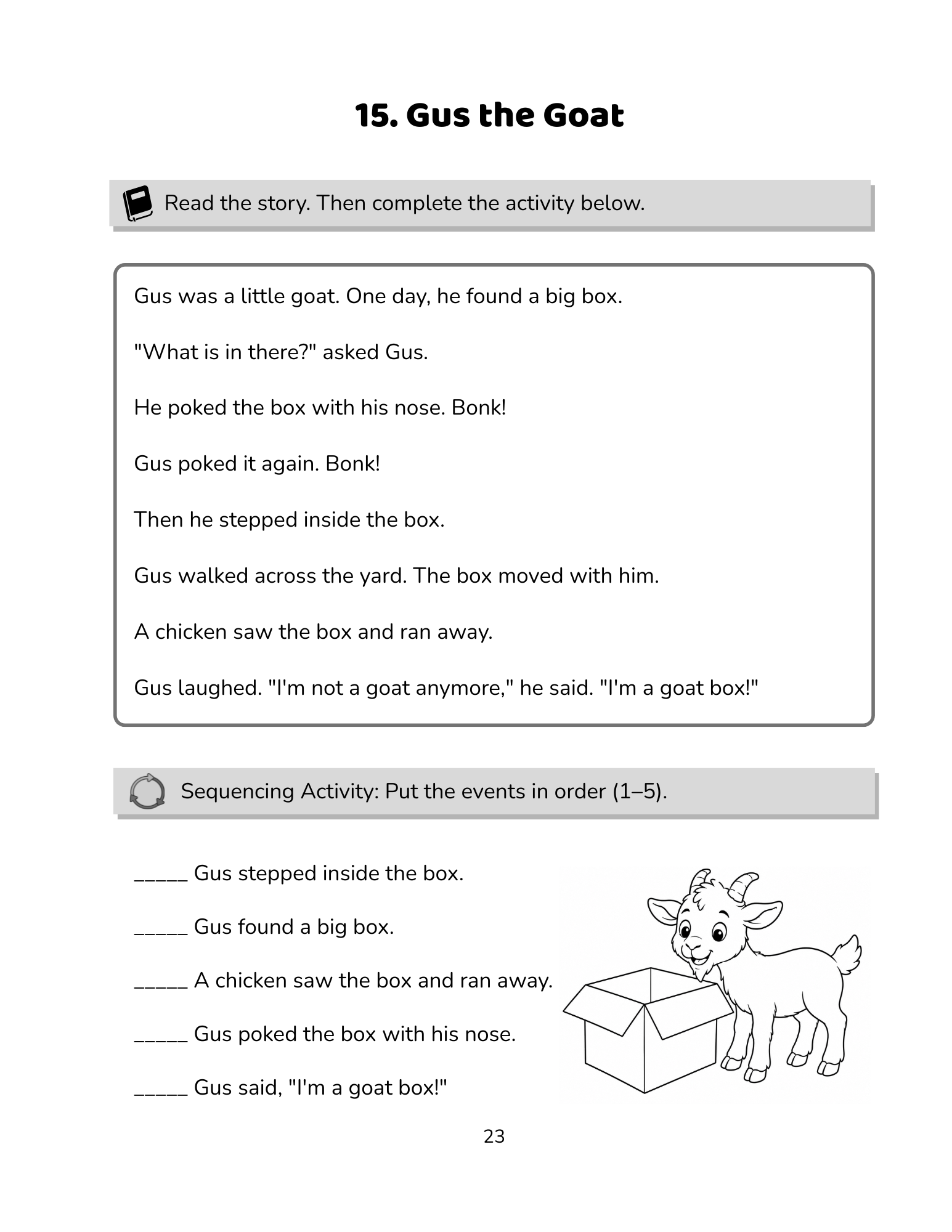 Read. Think. Understand. Short Stories and Activities for Grade 1