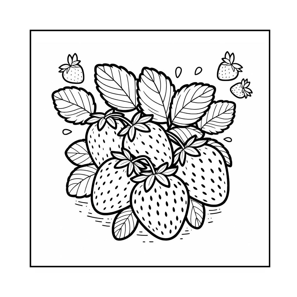 Food & Drink Coloring Book