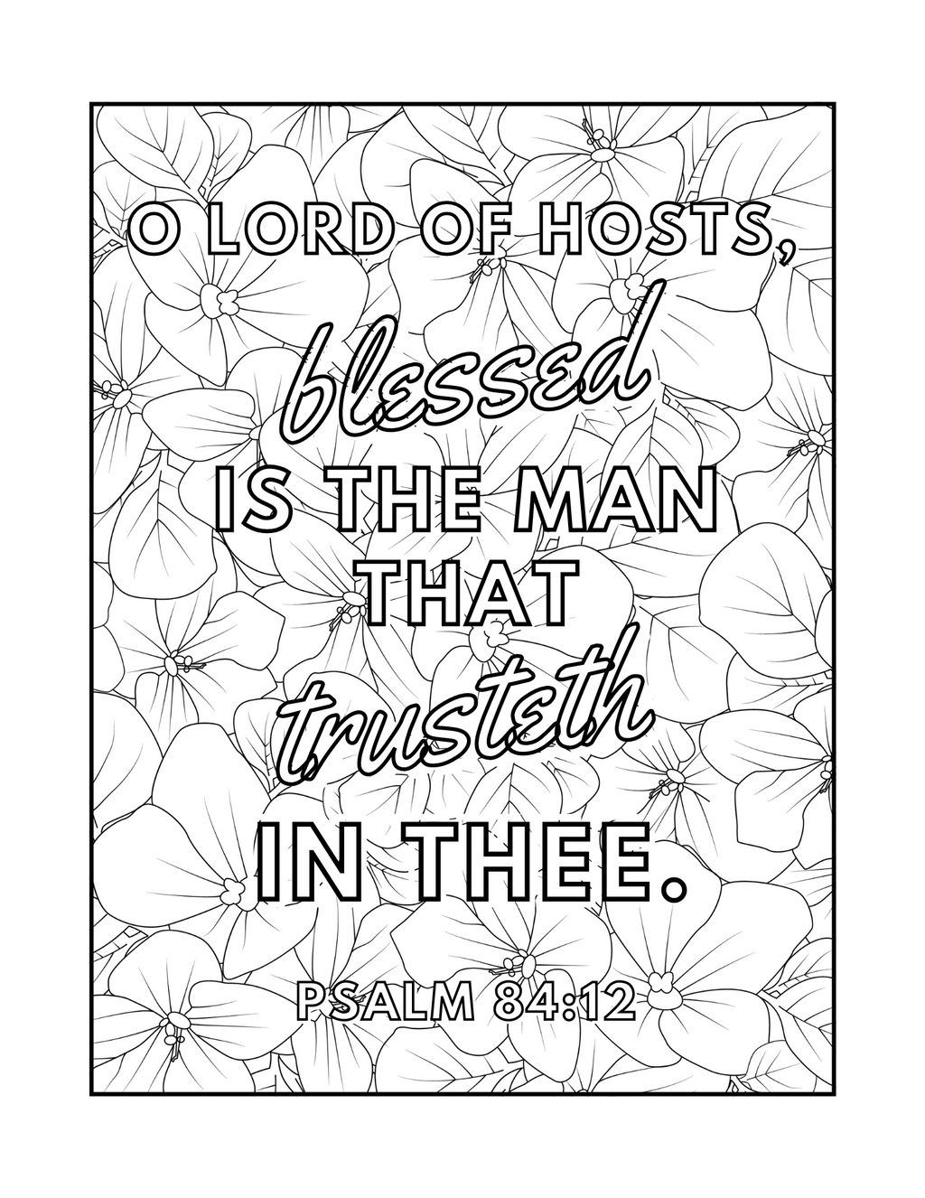 Bible Coloring Book for Adults: Psalms