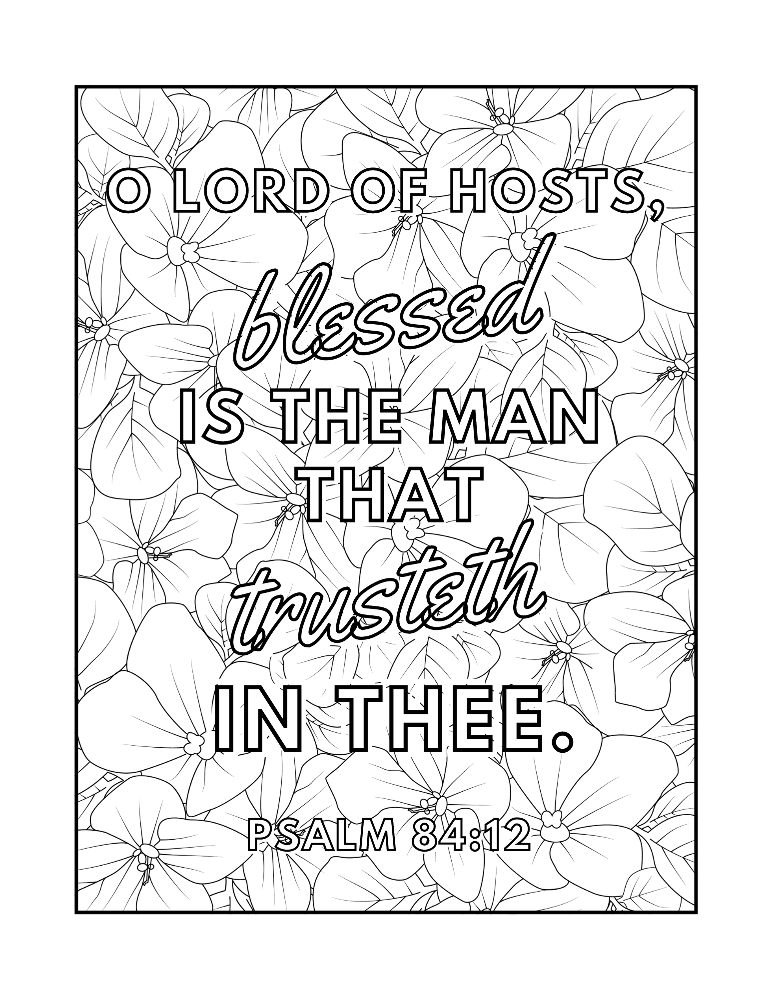 Bible Coloring Book for Adults: Psalms