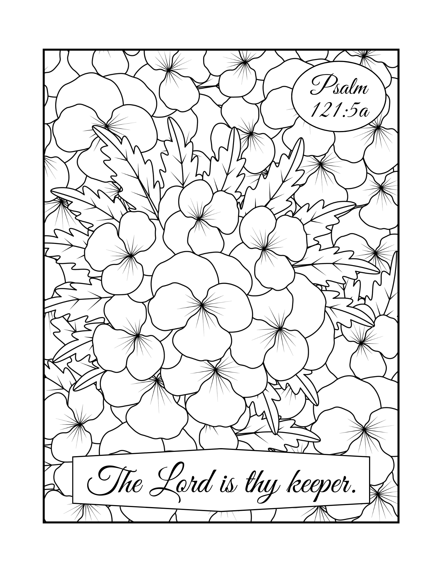 Bible Coloring Book for Adults: Psalms