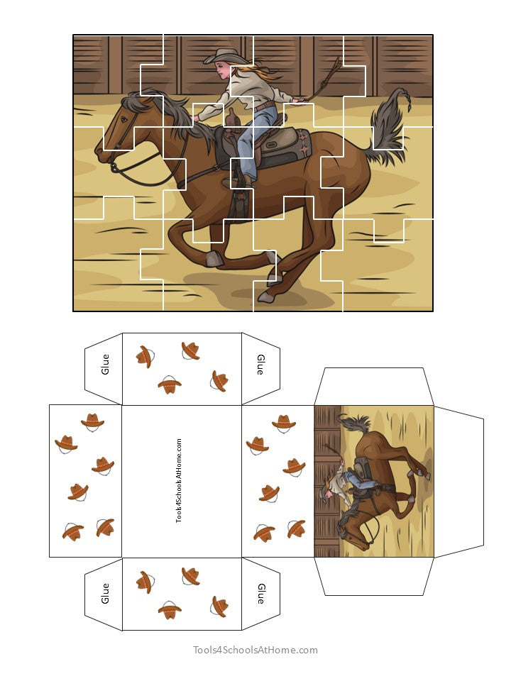 Cowboys Jigsaw Puzzles & Crafts