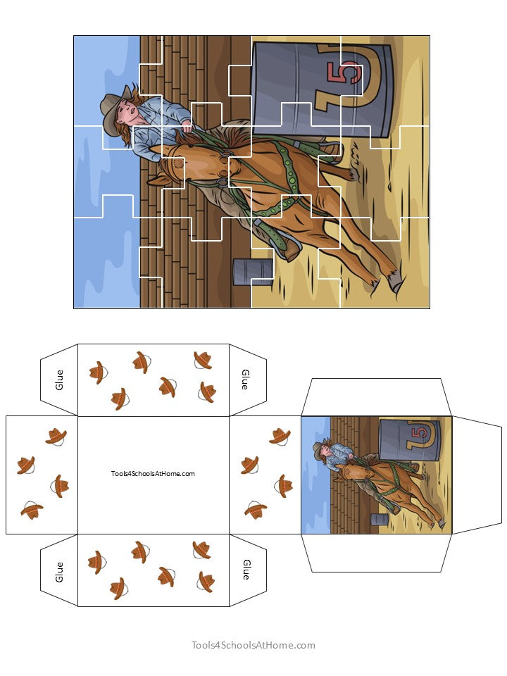 Cowboys Jigsaw Puzzles & Crafts