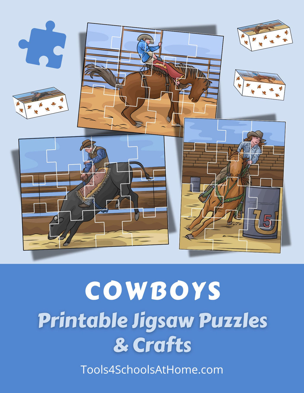 Cowboys Jigsaw Puzzles & Crafts