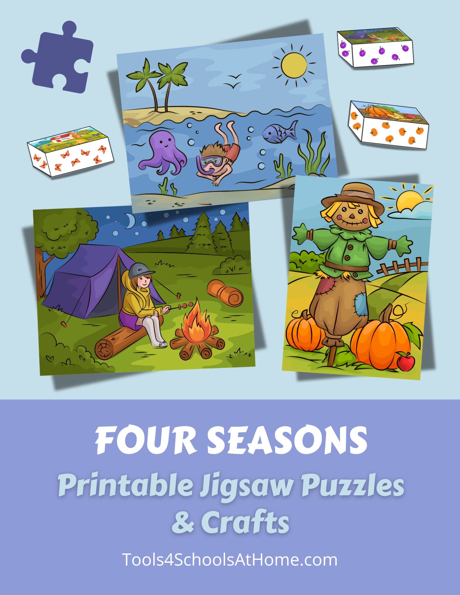 Four Seasons Jigsaw Puzzles & Crafts
