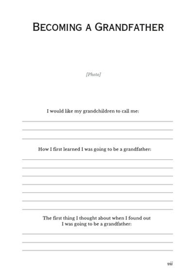 Grandpa's Legacy Journal