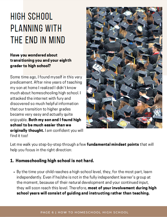 How to Homeschool High School Ebook