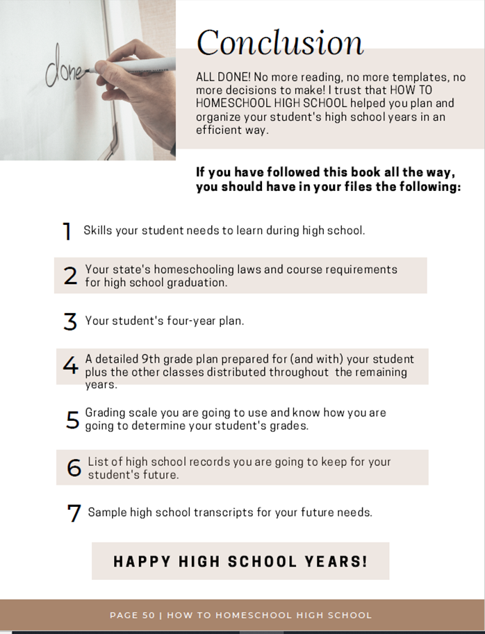 How to Homeschool High School Ebook