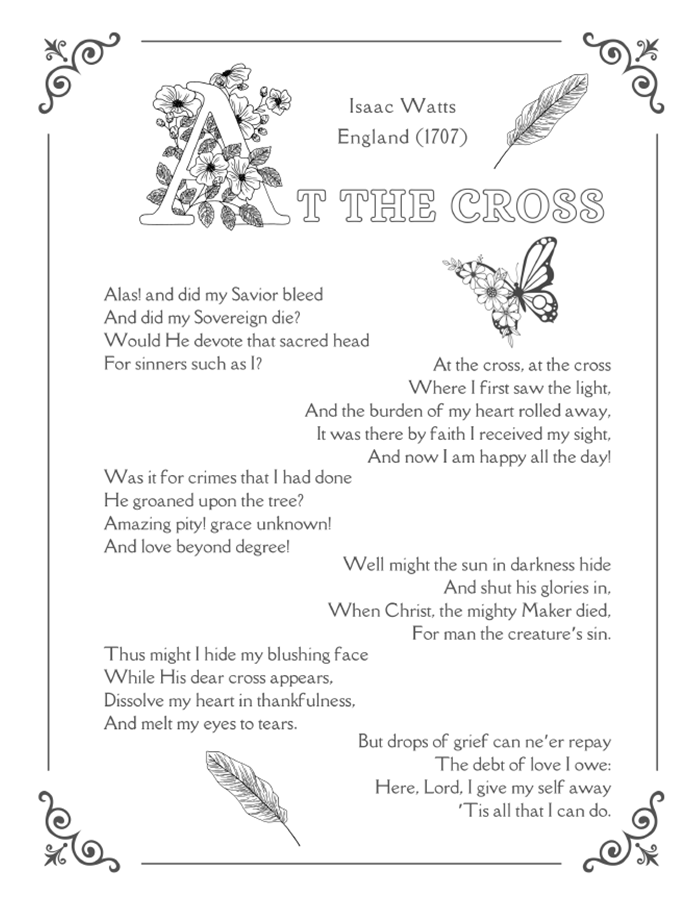 Christian Coloring Book: Hymns