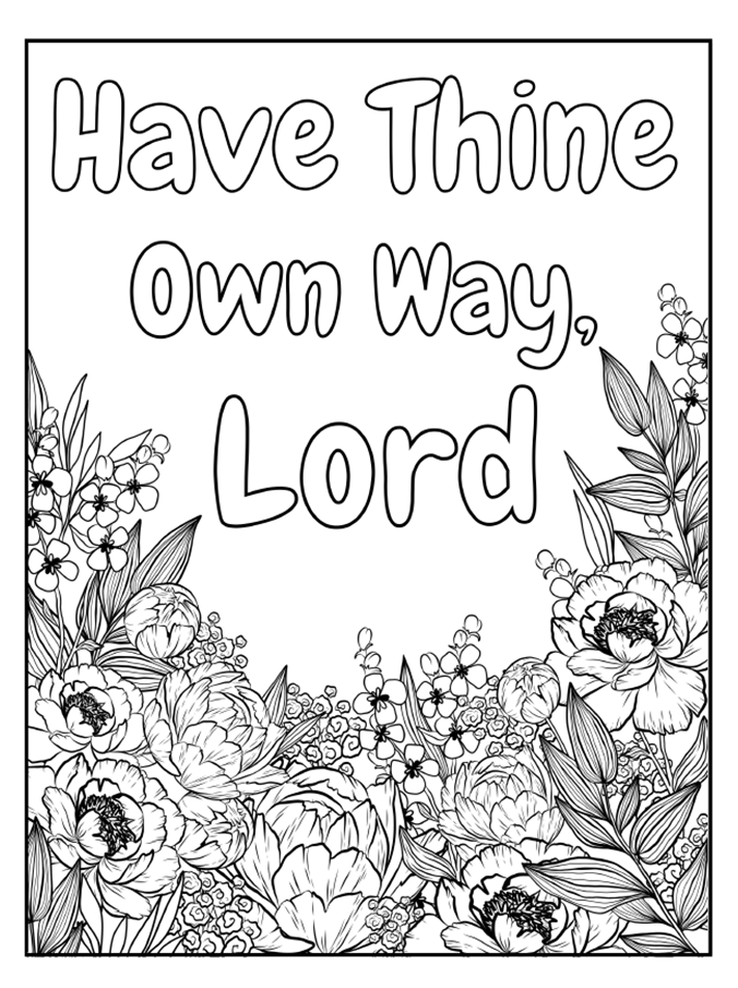 Christian Coloring Book: Hymns