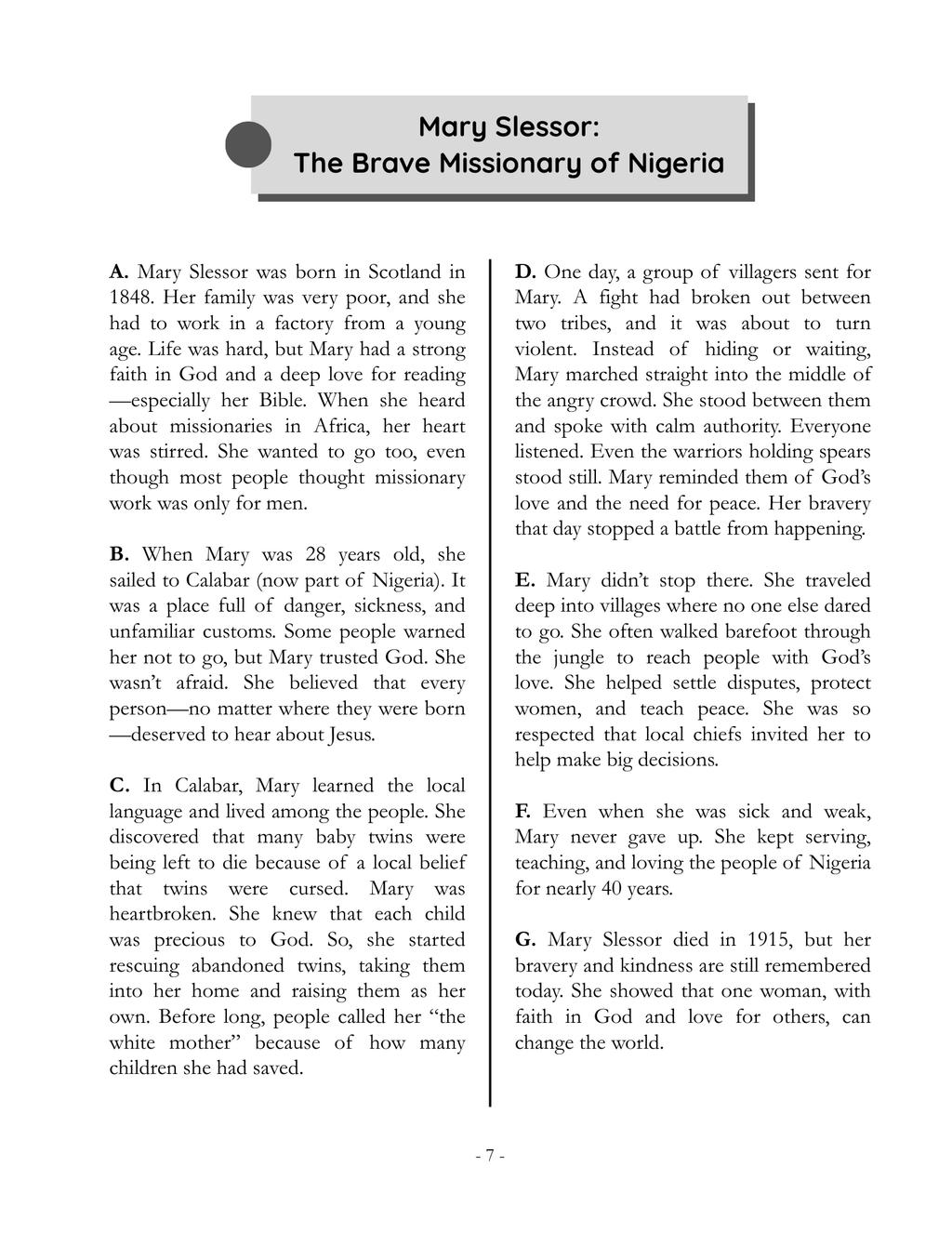 Lights in the Darkness: Christian Heroes Who Made a Difference