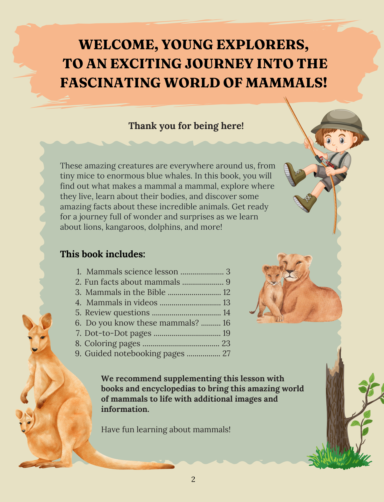 Marvelous Mammals: Our Furry Friends