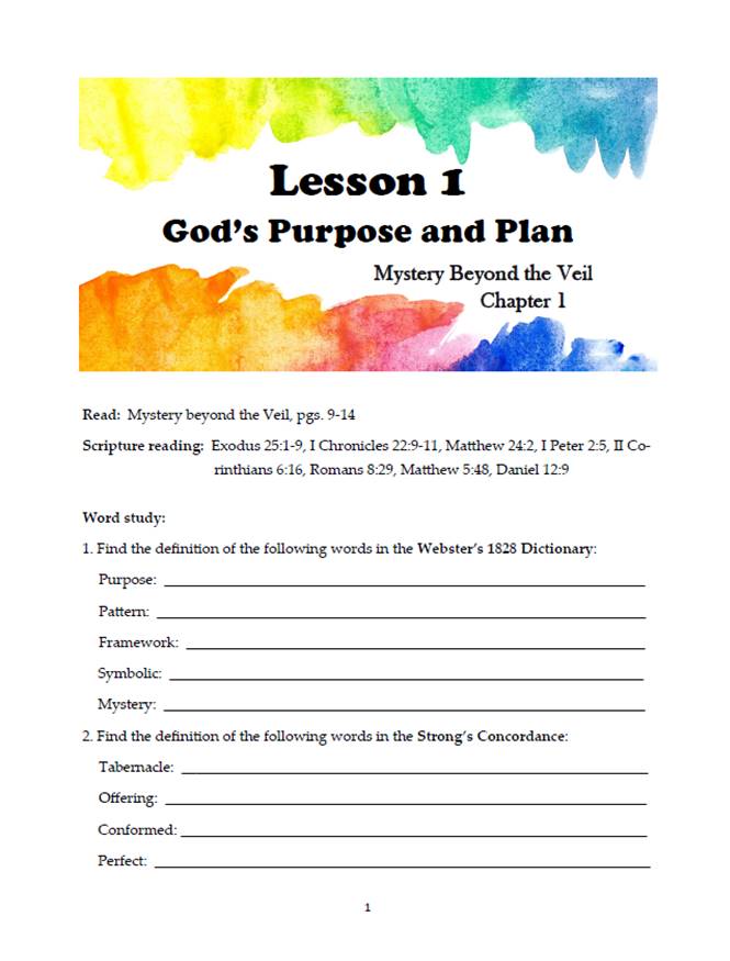 Mystery Beyond the Veil Companion Study Guide