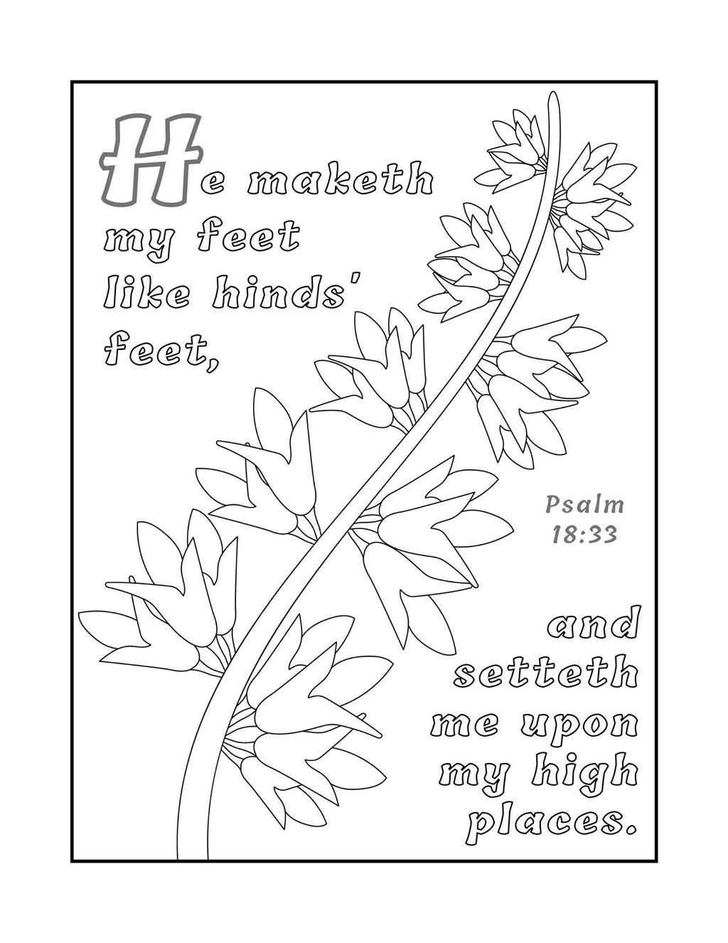 Bible Coloring Book for Adults: Psalms