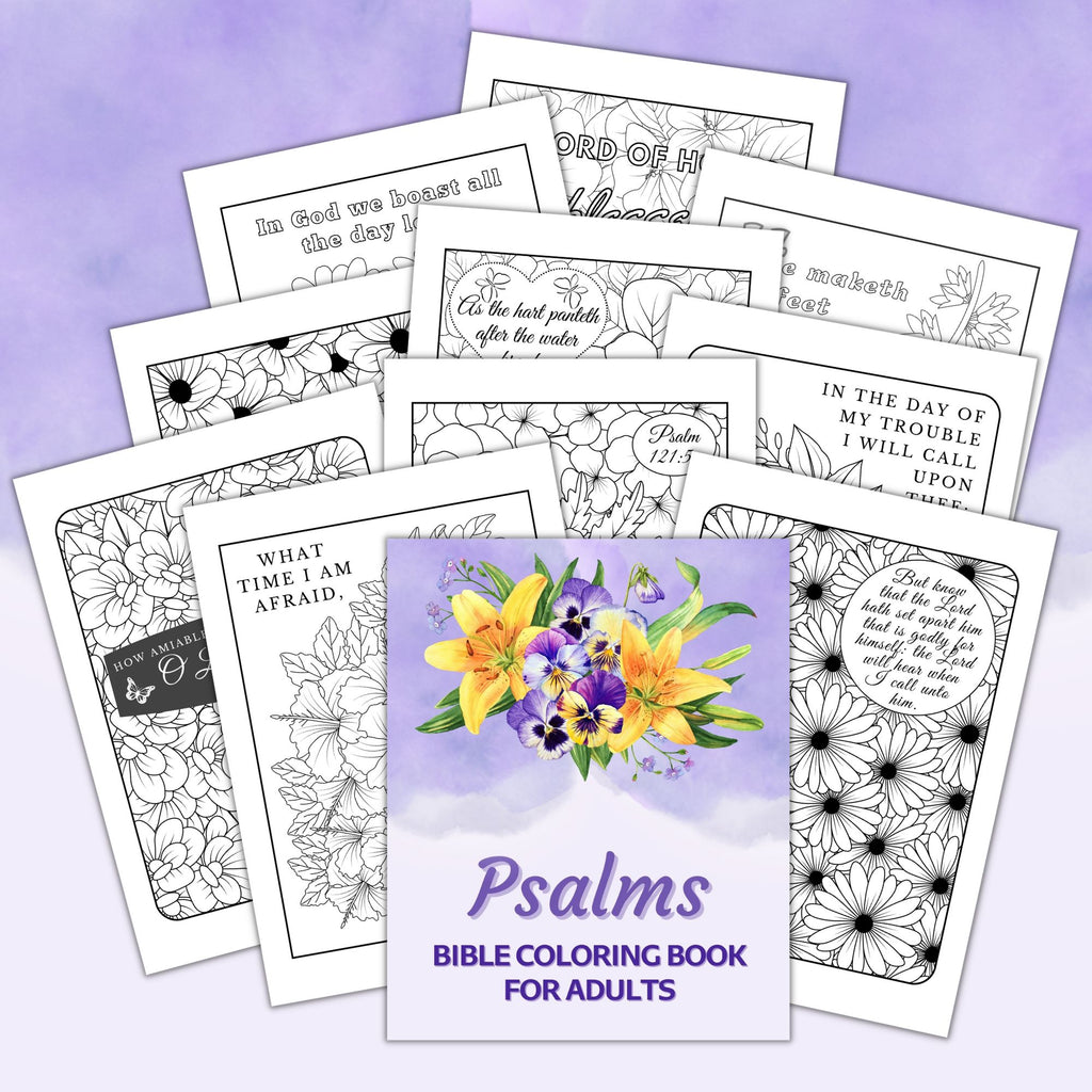 Bible Coloring Book for Adults: Psalms