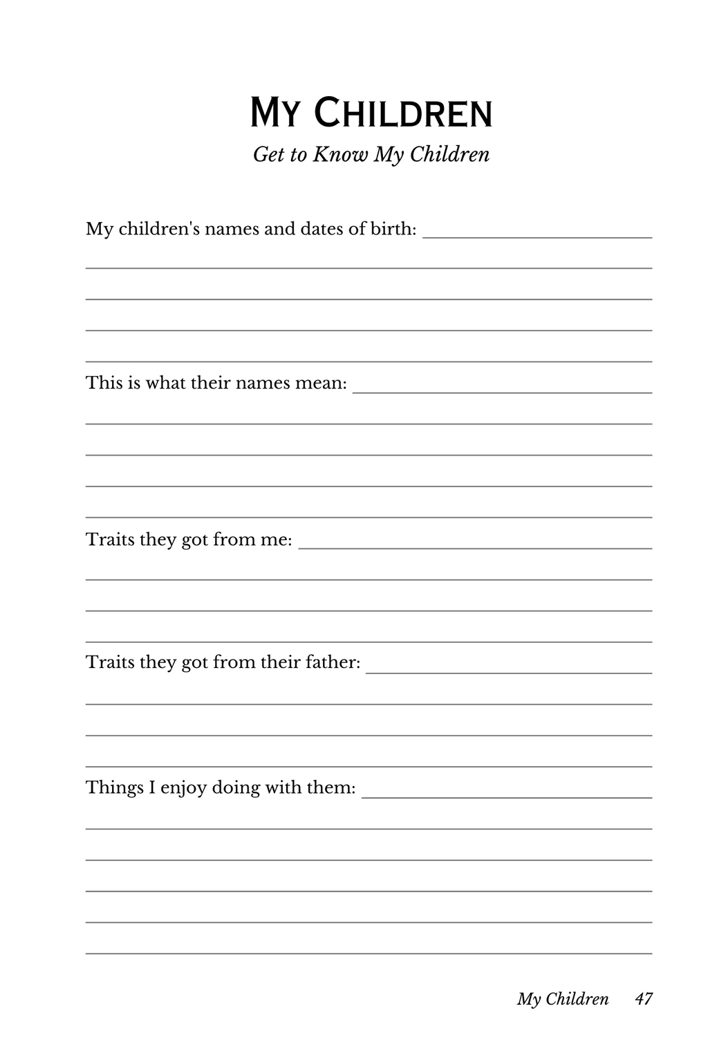 Grandma's Legacy Journal