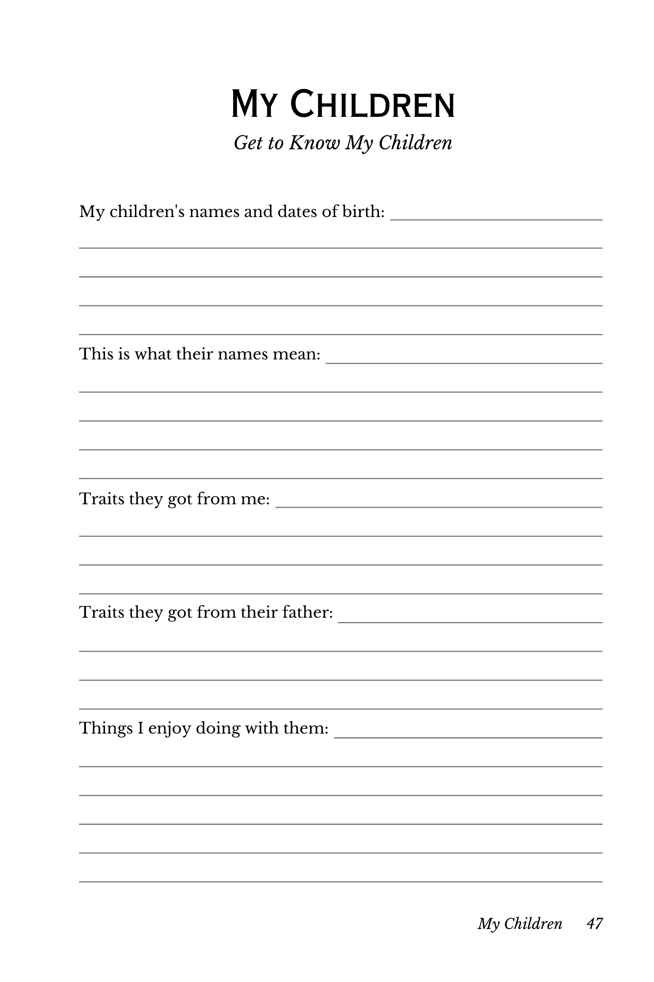 Grandma's Legacy Journal