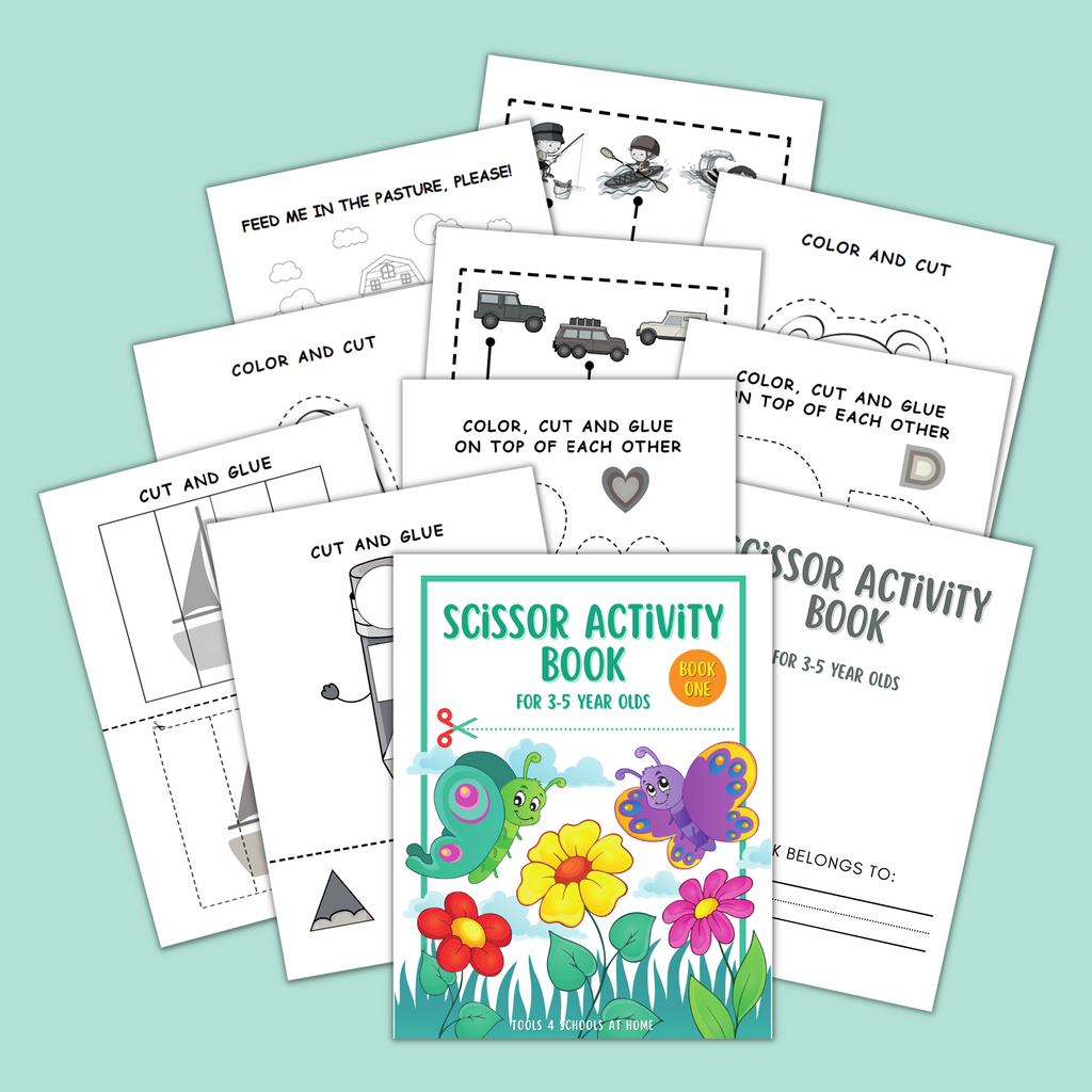 Scissor Activity Book for 3-5 Year Olds