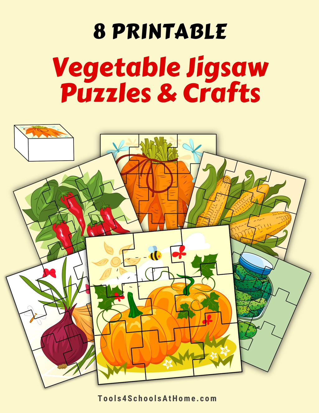 Vegetable Jigsaw Puzzles & Crafts
