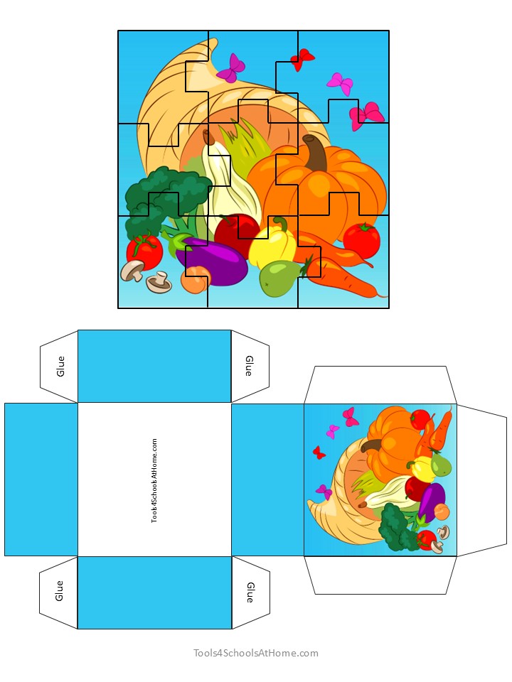 Vegetable Jigsaw Puzzles & Crafts