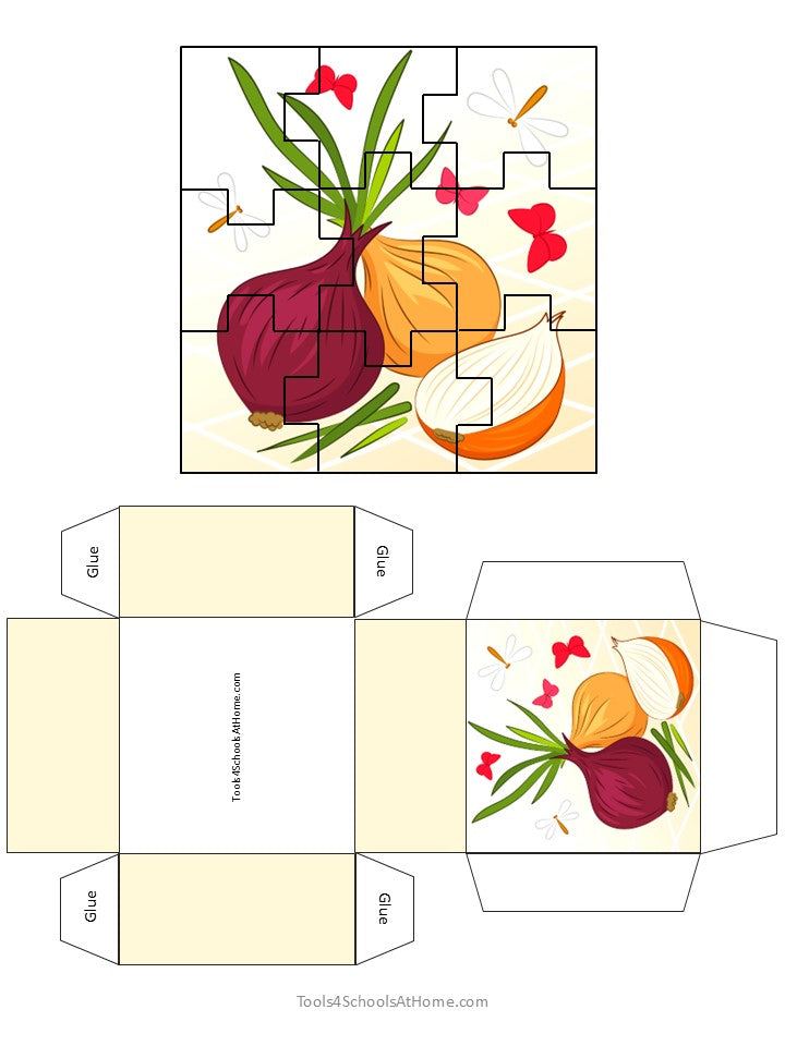 Vegetable Jigsaw Puzzles & Crafts