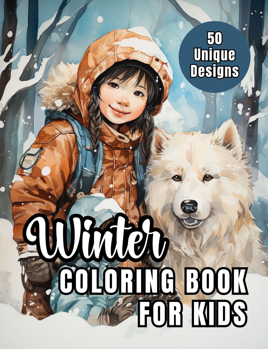 Winter Coloring Book for Kids