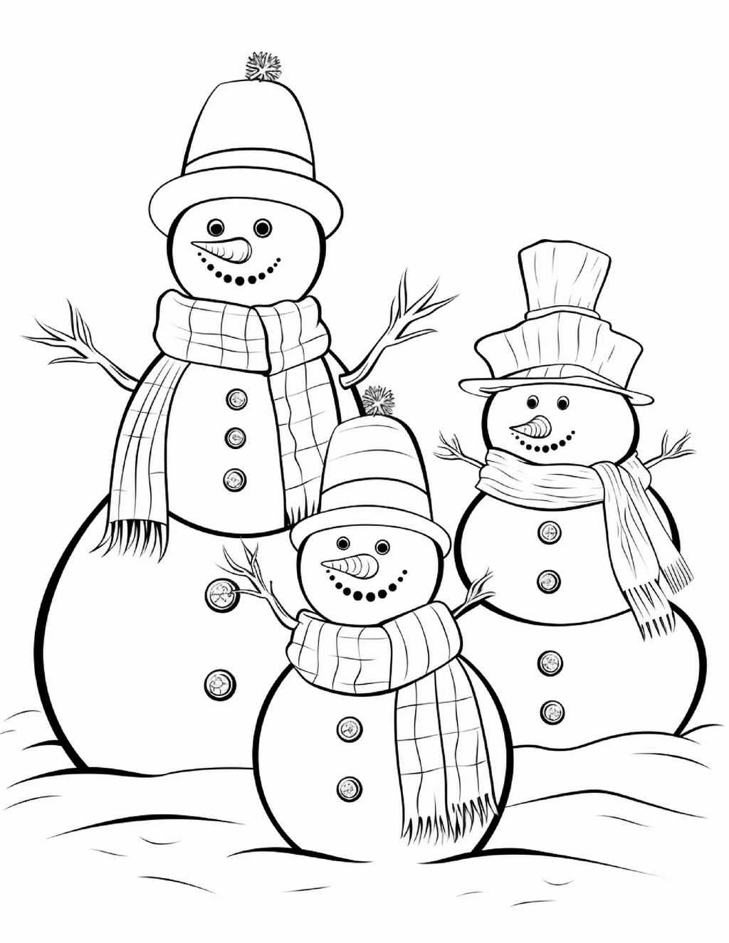 Winter Coloring Book for Kids