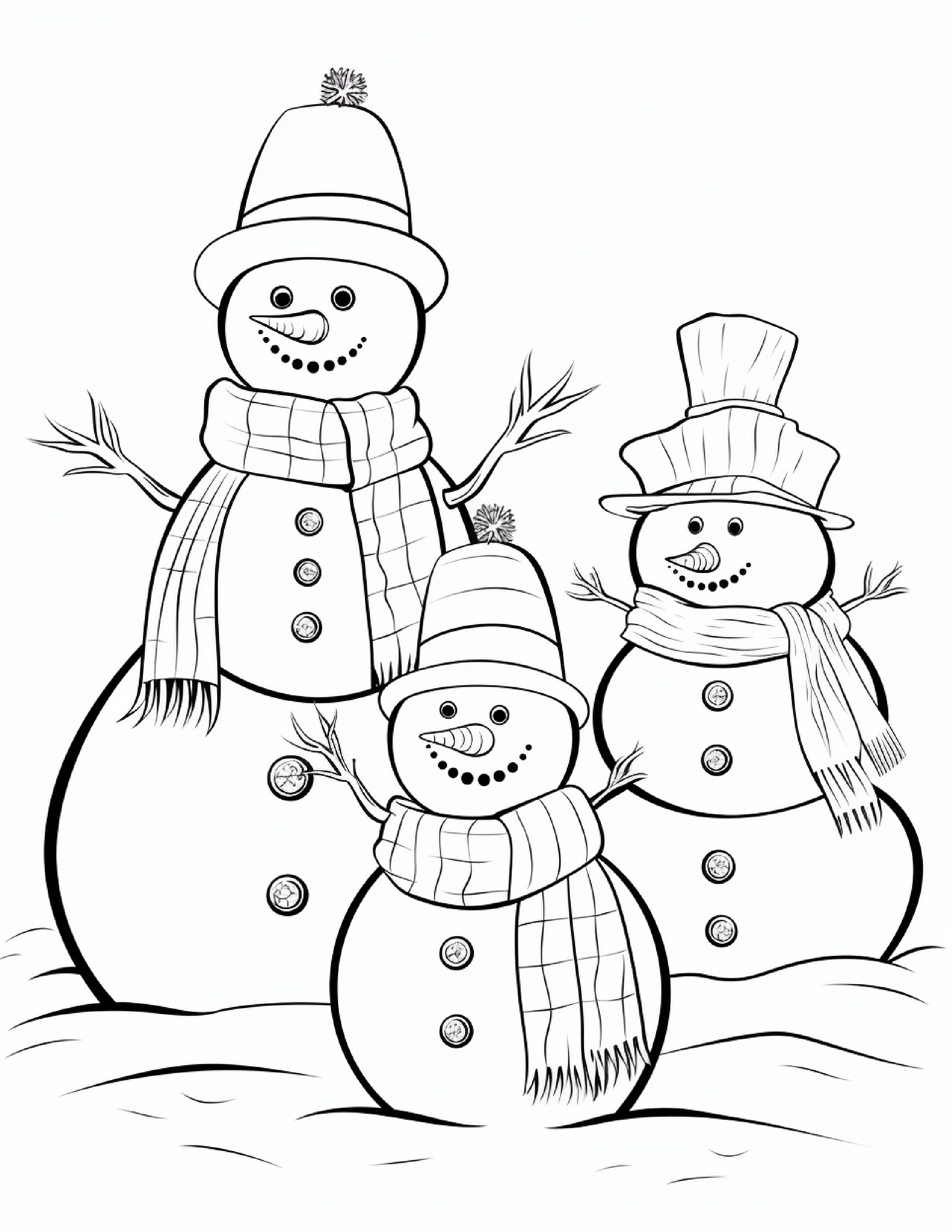 Winter Coloring Book for Kids